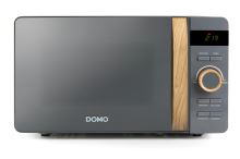 Mikrovlnná trouba - šedá - WOOD YOU - DOMO DO3420, Objem: 20 l, Talíř: 25,5 cm, Výkon: 700 W (3)