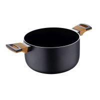 Hrnec BERGNER s nepřilnavým povrchem a poklicí 24 cm Earth Black (2)