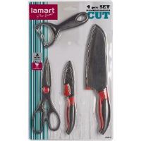 Lamart set 4 ks nože 2 ks škrabka nůžky Cut; 42003753 Lamart set 4 ks nože 2 ks škrabka nůžky Cut; 42003753