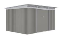 Zahradní domek G21 GRAH 915 - 340 x 269 cm, metalický šedý (7)