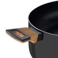 Hrnec BERGNER s nepřilnavým povrchem a poklicí 24 cm Earth Black (4)