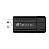 8GB USB Flash 2.0 PinStripe Bk VERBATIM (1)