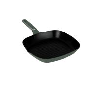 BERLINGERHAUS Pánev grilovací s titanovým povrchem 28 cm Matte Green BH-8161 (1)
