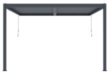 Bioklimatická pergola G21 Trenton 4x4 m, antracitová hliníková (1)