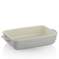 KELA Servírovací a zapékací miska Malin keramická světle šedá 32,0x19,0x6,5cm KL-15292 (4)