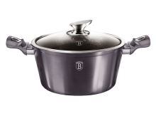 Hrnec Berlingerhaus s poklicí s mramorovým povrchem 30 cm Carbon PRO Line BH-6924 (3)
