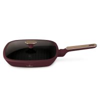 BERLINGERHAUS Grilovací pánev s titanovým povrchem a poklicí 28 cm Leonardo Nordic Collection BH-8298 (2)