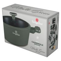 BERLINGERHAUS Kastrol s titanovým povrchem a poklicí 24 cm Matte Green Collection BH-8201 (1)