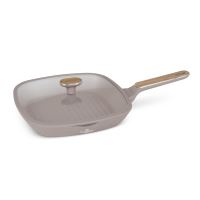 BERLINGERHAUS Grilovací pánev s titanovým povrchem a poklicí 28 cm Taupe Nordic Collection BH-8336 BERLINGERHAUS Grilovací pánev s titanovým povrchem a poklicí 28 cm Taupe Nordic Collection BH-8336