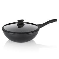 Pánev KELA Wok Stella Nova litý hliník černý, 10 x 30 cm 5 l, KL-12229