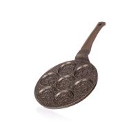 Pánev Banquet na 7 lívanců s nepřílnavým povrchem Granite Brown Smile 26 cm Pánev Banquet na 7 lívanců s nepřílnavým povrchem Granite Brown Smile 26 cm