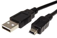Kabel USB A(M) - miniUSB 5pin B(M), 0,15m (1)