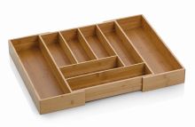 KELA Příborník nastavitelný KALMA bambus 35-58x43x6,5cm KL-12013 (3)