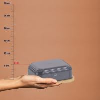 KELA Dóza na máslo Namur PS plast tmavě šedá 15,5x11,5x6,0cm KL-12083 (2)