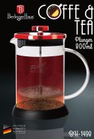 Konvička Berlingerhaus na čaj a kávu French Press, 800 ml Burgundy Metallic Line (1)