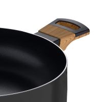 Hrnec BERGNER s nepřilnavým povrchem a poklicí 24 cm Earth Black (5)