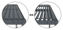 Bioklimatická pergola G21 Trenton Premium 3x3 m, antracitová hliníková (3)