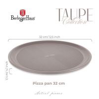 BERLINGERHAUS Pánev na pizzu s titanovým povrchem 32 cm Taupe Collection BH-7931 (2)