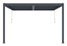Bioklimatická pergola G21 Trenton Premium 4x4 m, antracitová hliníková (1)