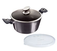 BERLINGERHAUS Kastrol s poklicí s mramorovým povrchem 24 cm Carbon PRO Line BH-6893 (2)