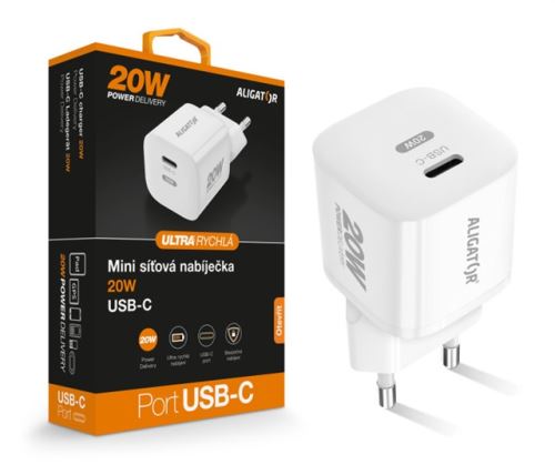 ALI CN mini PD 20W, USB-C, bílá CHPD0016