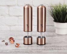 BERLINGERHAUS Mlýnek na pepř a sůl elektrický sada 2 ks Rosegold Metallic Line BH-1905 (1)