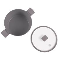 Kastrol s titanovým povrchem a poklicí 28 cm Taupe Collection (7)