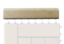 Přechodová lišta G21 Cumaru pro WPC dlaždice, 30 x 7,5 cm rovná (6)