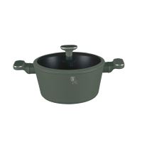BERLINGERHAUS Kastrol s titanovým povrchem a poklicí 24 cm Matte Green Collection BH-8201 (4)