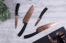 BERLINGERHAUS Sada nožů s nepřilnavým povrchem 4 ks Rosegold Metallic Line BH-2385 (1)