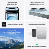 Mobilní telefon Apple iPhone 15 256GB růžová (7)