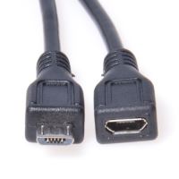 Kabel prodlužovací micro USB 2.0 male-female černý 5 m Kabel prodlužovací micro USB 2.0 male-female černý 5 m