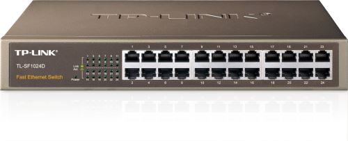 Switch TP-Link TL-SF1024D switch 24 x 10/100 Mbs, 13" rack, kov