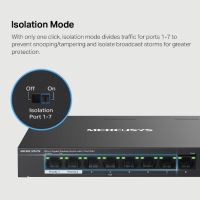 Switch TP-Link Mercusys MS108GP 1x GLAN, 7x GLAN s PoE+, 65W (6)
