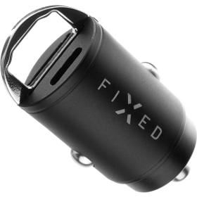 Nabíječka FIXED s USB-C a USB-A výstupem v miniaturním provedení, podpora PD, 30W, černá