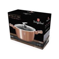 BERLINGERHAUS Kastrol s mramorovým povrchem a poklicí 28 cm Rosegold Metallic Line BH-1516 (3)