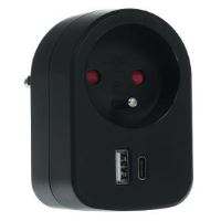RPC 70 BK Zás. s 2xUSB, 5V/2100mA RETLUX (1)