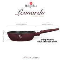 BERLINGERHAUS Pánev hluboká s titanovým povrchem 24 cm Leonardo Collection BH-8030 (2)