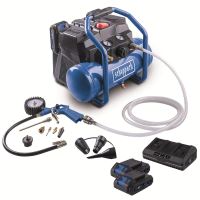 2x20 V IXES aku bezolejový kompresor 6 l + 2x 2Ah baterie + duální nabíječka 2,4 A Scheppach C-ACT160/6-X-SET S2 2x20 V IXES aku bezolejový kompresor 6 l + 2x 2Ah baterie + duální nabíječka 2,4 A Scheppach C-ACT160/6-X-SET S2