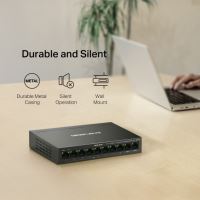 Switch TP-Link Mercusys MS110CP 2x GLAN, 8x LAN s PoE+, 65W (8)