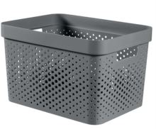 Box Curver Infinity Dots 17L šedý (3)