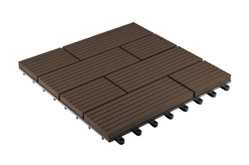 WPC dlaždice G21 Samoa indický teak 2,3 x 30 x 30 cm