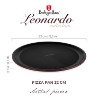 BERLINGERHAUS Pánev na pizzu s titanovým povrchem 32 cm Leonardo Collection BH-7929 (8)
