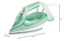 Napařovací žehlička SensiGlide - keramická - DOMO DO7059S, Příkon: 2 400 W, Parní ráz: 120 g/min (2)