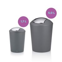 KELA Kosmetický koš s otočným víkem Marta 1,7 L zelená KL-24554 (2)