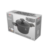 BERLINGERHAUS Kastrol s titanovým povrchem a poklicí 20 cm Antracit Collection BH-8130 (1)
