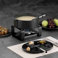 KELA Sada na sýrové fondue Roman keramika černá 9 kusů KL-16665 (6)