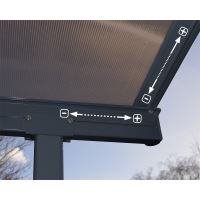 hliníková (montovaná) pergola Palram Capri 4200 antracit 3 x 4,25 (1)