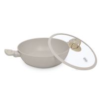 Pánev s titanovým povrchem a poklicí 28 cm Sahara Collection (1)