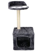 PET COMFORT Škrábadlo pro kočky s pelíškem dvoupatrové 68x30x30cm ED-211815 (1)